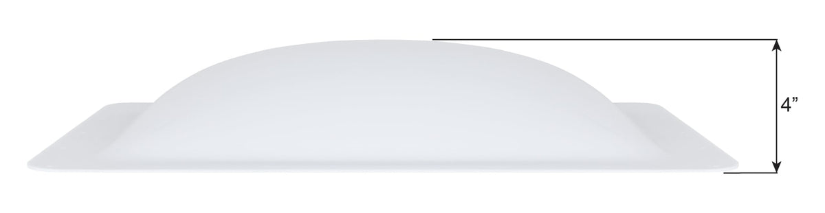 ICON ICON RV Skylight - SL1422W - White, Fits 14"x22" openings, 16"x26" overall, Outer Dome Skylight - Outdoor Depot