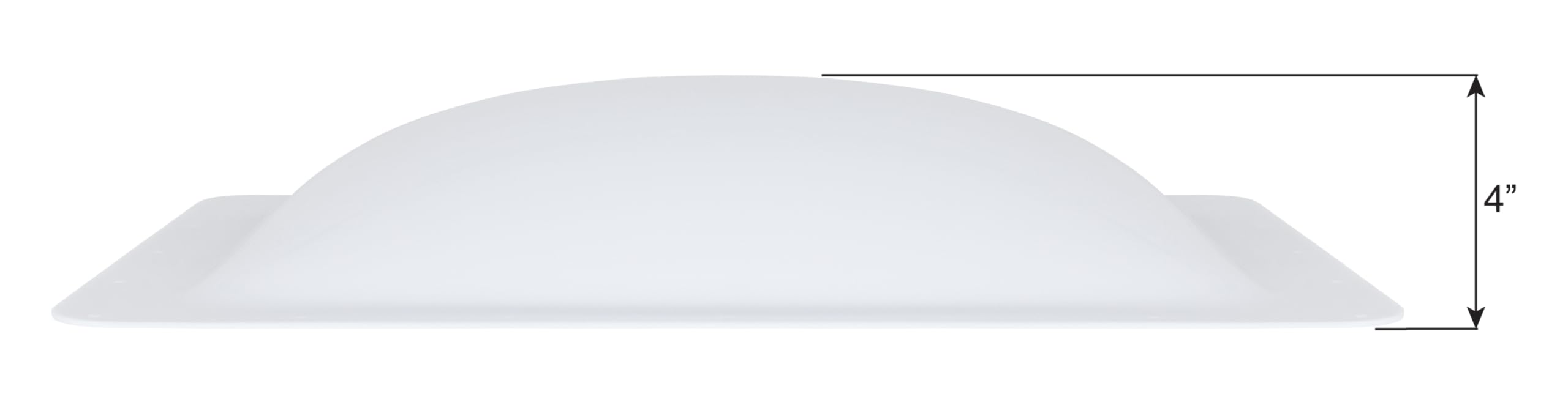 ICON ICON RV Skylight - SL1422W - White, Fits 14"x22" openings, 16"x26" overall, Outer Dome Skylight - Outdoor Depot