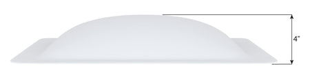 ICON ICON RV Skylight - SL1422W - White, Fits 14"x22" openings, 16"x26" overall, Outer Dome Skylight - Outdoor Depot
