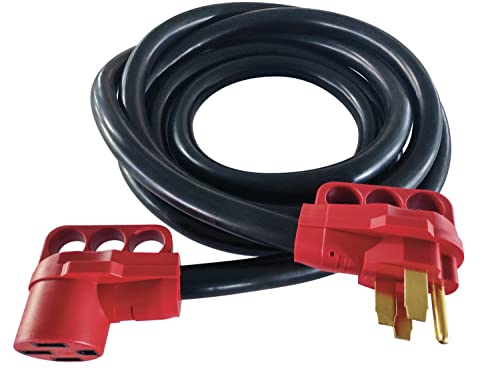 Valterra A10-5025EH Mighty Cord RV 50-Amp Extension Cord, 25 ft., Red