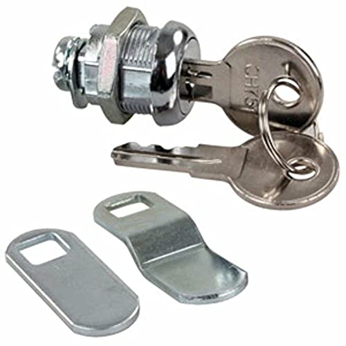 JR Products JR Products 00305 Standard Compartment Door Key Lock - 5/8", Silver - Outdoor Depot