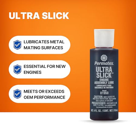 Permatex Permatex 81950 Ultra Slick Engine Assembly Lube, 4 oz. , Red - Outdoor Depot