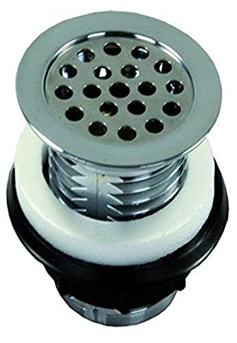 JR Products JR Products 95175 Shower Strainer with Grid - Chrome - Outdoor Depot
