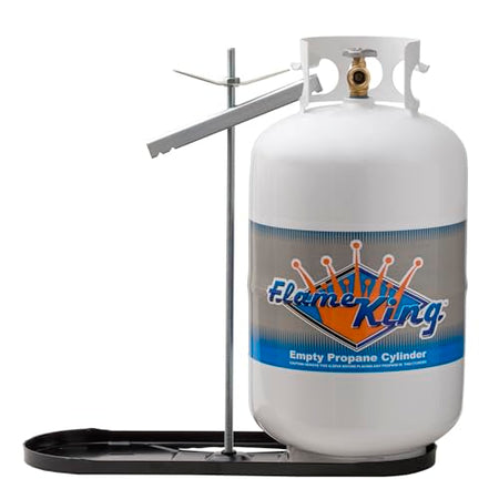 Flame King Flame King Dual RV Propane Tank Cylinder Rack for RVs and Trailers for 30lb Tanks - KT30MNT - Outdoor Depot