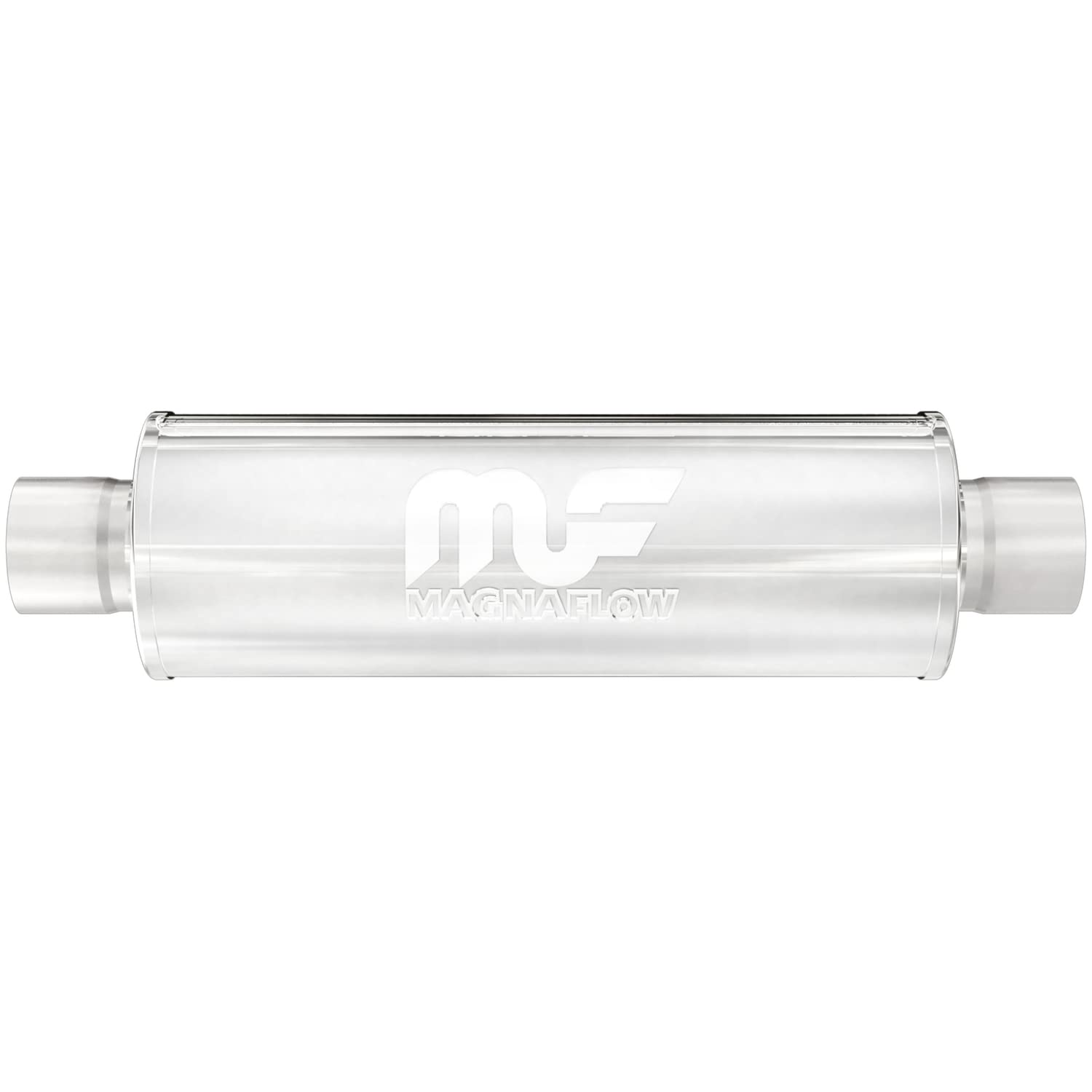 MagnaFlow Exhaust Products MagnaFlow Performance Exhaust Muffler 10415: 2.25"/2.25" Inlet/Outlet, 4x4x14" - Outdoor Depot