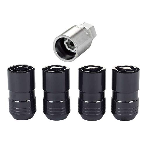 McGard 24216 Black Cone Seat Wheel Locks (M14X1.5 Thread Size) - Set of 4 w/Key