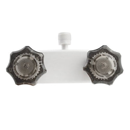 Dura Faucet Dura Faucet DF-SA100S-WT RV/Motorhome/Trailer Shower Faucet Valve Diverter with Smoked Acrylic - Outdoor Depot