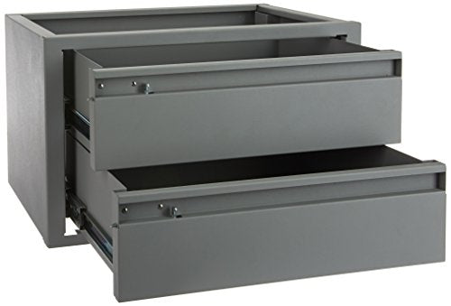 Kargo Master Kargo Master 40070 Grey 20" W x 12" H x 13.5" D Steel 2 Drawer Cabinet - Outdoor Depot