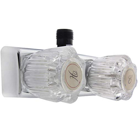 Dura Faucet Dura Faucet DF-SA100A-CP RV/Motorhome/Trailer Shower Faucet Valve Diverter with Crystal Acrylic - Outdoor Depot