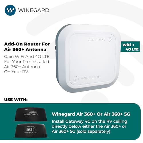 Winegard Winegard Gateway 4G - GW-1000 WiFi and LTE Router - Air 360+ Compatible - RV Mobile Router Upgrade - Outdoor Depot