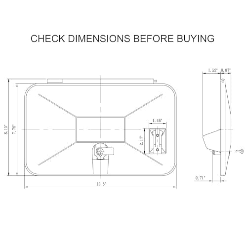 Dura Faucet Dura Faucet DF-SA170D-BK RV Weatherproof Replacement Door for Branded Exterior Shower Box Kit - - Outdoor Depot