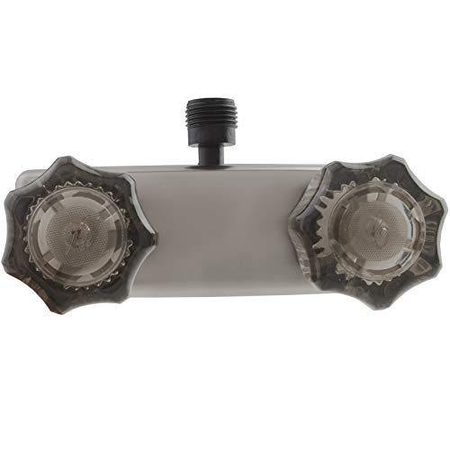 Dura Faucet Dura Faucet DF-SA100S-SN RV/Motorhome/Trailer Shower Faucet Valve Diverter with Smoked Acrylic - Outdoor Depot