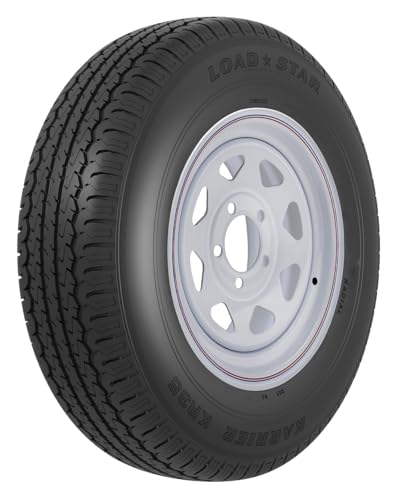 AMERICANA 35083 ST175/80R13 C/5H SPK WH W/STR, 13 Inch Diameter x 4.5" Width; 5 x 114.3 Millimeter/ 5 x 4.50 Inch Bolt Pattern; 8 Spoke; 2 Piece Welded Steel Construction; White Stripes;ST175 x 80R13