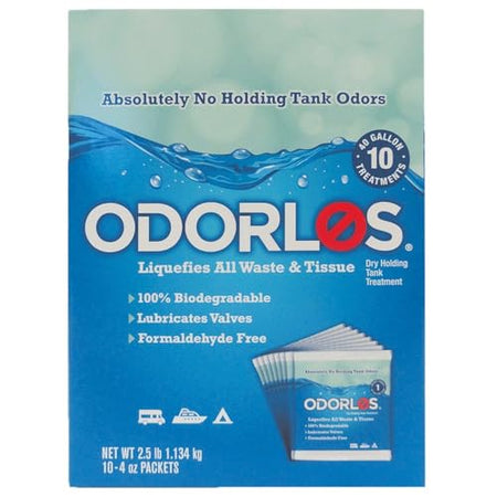 Valterra Valterra Odorlos Dissolving Packets 10 - Odorlos Holding Tank Treatment - Outdoor Depot