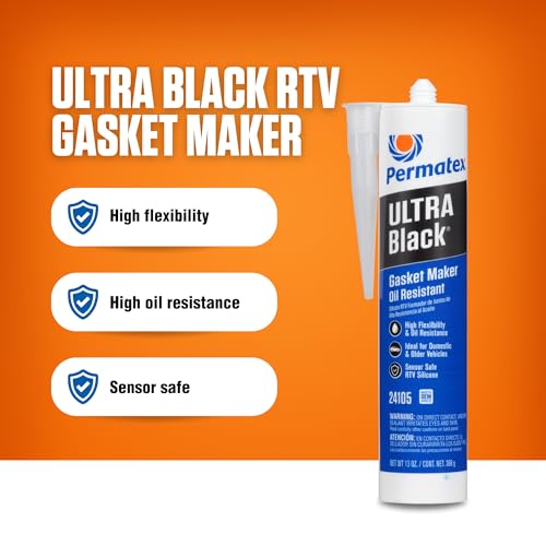 Permatex Permatex 24105 Ultra Black Maximum Oil Resistance RTV Silicone Gasket Maker, 10.6 oz. Cartridge - Outdoor Depot