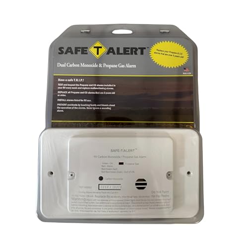 Safe T Alert Safe T Alert - Dual LP/CO Alarm - Flush Mount w/Trim Ring White - 25-742-WT-TR - Outdoor Depot