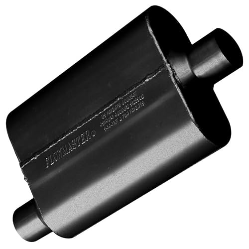 Flowmaster 42441 40 Series Muffler - 2.25 Offset In and 2.25 Center Out - Aggressive Sound