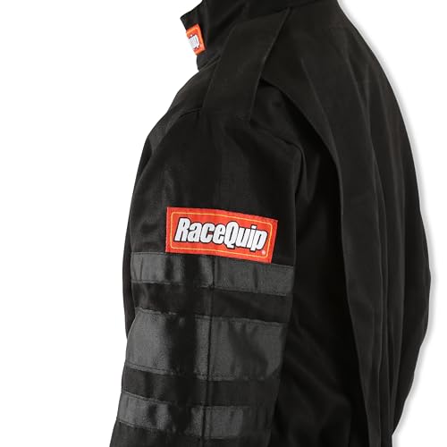 RaceQuip RaceQuip® 110006RQP 110 Series 1-Pc Driving Suit - SFI 3.2A/1 - Black - XL - Outdoor Depot