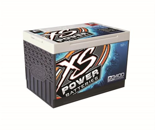XS Power XS Power D3400 XS Series 12V 3,300 Amp AGM High Output Battery with M6 Terminal Bolt - Outdoor Depot