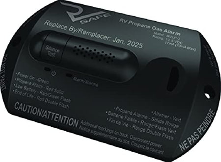 RV SAFE RV Safe RVLP-2B Propane Gas Alarm - 2-Wire, Black - Outdoor Depot