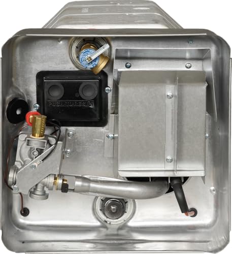 Suburban - SW10DE LP Gas & Electric 10 Gal Direct Spark Ignition Tank-Type RV Water Heater (16-7/32" X 16-7/32" X 20-1/2")