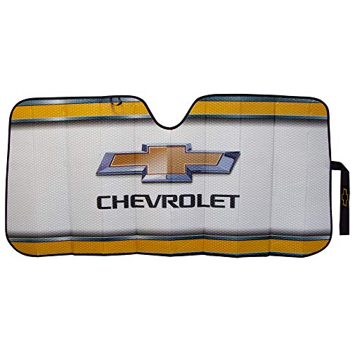 Plasticolor Plasticolor 003737R01 Chevrolet Bowtie Accordion Style Front Windshield Sunshade for Car Truck - Outdoor Depot