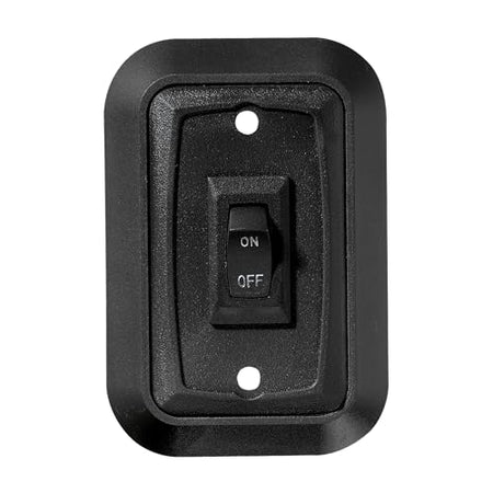 RV Designer RV Designer S652, Wall Plate Switch, Single, Black, 3.53" x 2.39", On/Off - SPST - Outdoor Depot