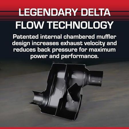 Flowmaster Flowmaster Super 10 Series Chambered Muffler – 2.50” Center In / 2.50” Center Out – Race-Inspired - Outdoor Depot