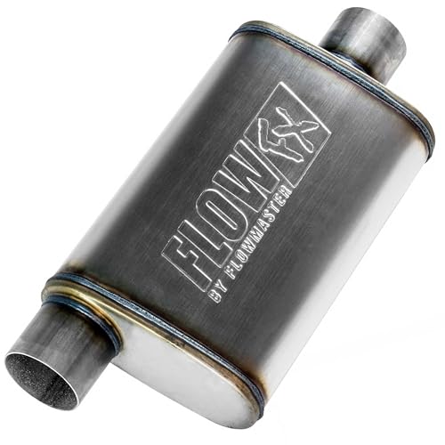 Flowmaster Flowmaster Flow FX Chambered Muffler – 3.00” Offset In / 3.00” Center Out – Moderate Sound – - Outdoor Depot