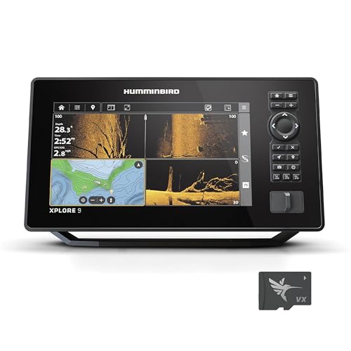 Humminbird XPLORE 9 GPS Fish Finder, MEGA Side Imaging+ & HD Touchscreen (Control Head Only)