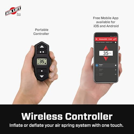 Air Lift Air Lift WirelessOne 2nd Generation + EZ Mount On-Board Air Compressor with Mobile App - 25980EZ - Outdoor-Depot.us