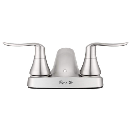 Dura Faucet Dura Faucet DF-PL700LH-SN RV Bathroom Faucet with Winged Levers (Satin Nickel) - Outdoor Depot