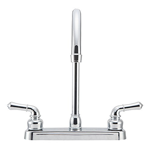 Dura Faucet Dura Faucet DF-PK330HC-CP RV J-Spout Kitchen Sink Faucet (Chrome) - Outdoor Depot