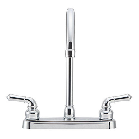 Dura Faucet Dura Faucet DF-PK330HC-CP RV J-Spout Kitchen Sink Faucet (Chrome) - Outdoor Depot