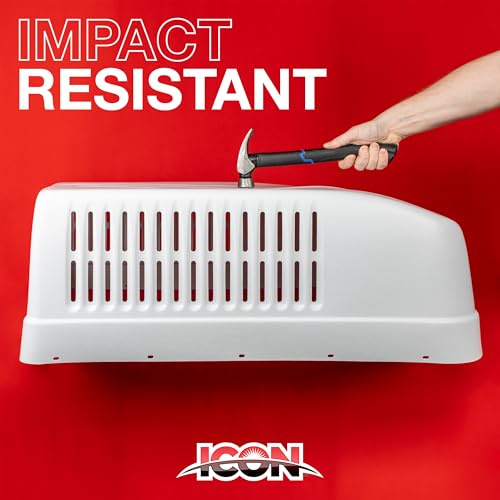 ICON ICON Aftermarket A/C Shroud - fits Dometic Penguin - White - Outdoor Depot