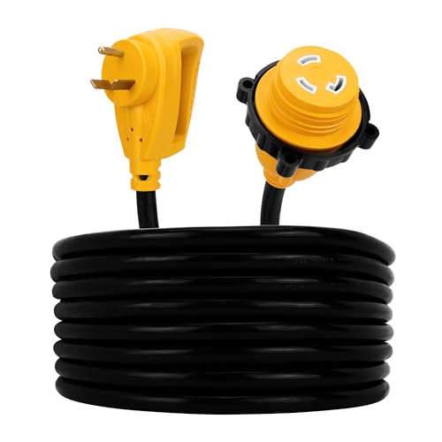 Camco Camco PowerGrip 25-Ft 30 Amp RV Extension Cord w/Locking End - Features NEMA TT-30P Male & - Outdoor Depot