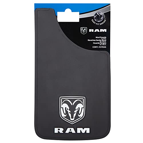 Plasticolor Plasticolor 000541R01 RAM Logo Easy Fit Mud Guard 11"x19" - Left and Right Set - Outdoor Depot
