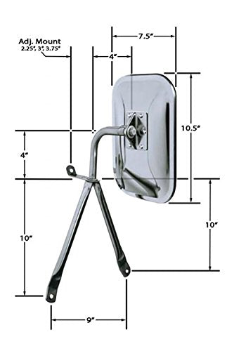 CIPA Cipa USA 45500 Low-mount Chrome - Outdoor Depot