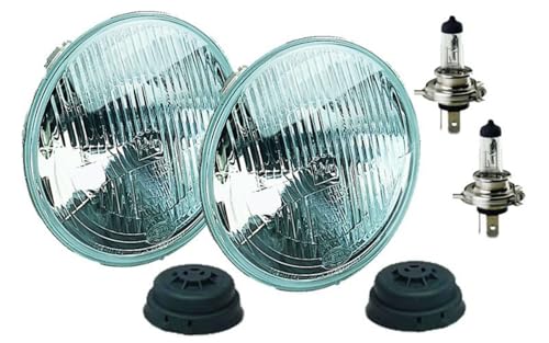 Hella Hella 002395801 Vision Plus 165mm 12V High/Low Beam Halogen Conversion Headlamp Kit (H4 ECE), Multi - Outdoor Depot