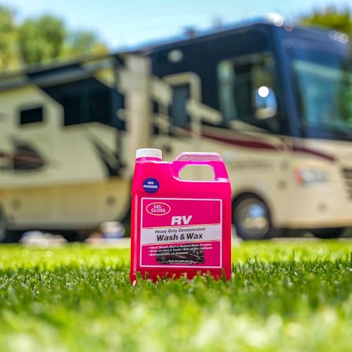TR Gel GLOSS RV Wash & Wax - Clean, Streak-Free Finish, Reduced Water Spotting, pH Neutral, Concentrated - Outdoor Depot
