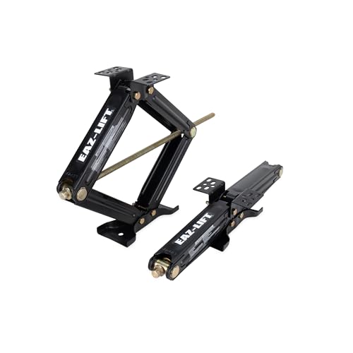 Camco EAZ-Lift 24-inch Stabilizing RV Scissor Jacks - Features a 7,500 lb Load Capacity - Heavy-Duty Steel Construction - Set of 2 (48830)