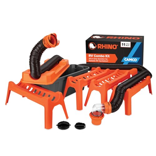 Camco Camco Rhino Ultimate 20' RV Sewer Hose Kit — All-in-One Sewer Hose Solution — 11-Piece Combo Kit - Outdoor Depot