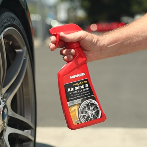 Mothers Mothers Polished Aluminum Wheel Cleaner, 24 oz. — Safely Cleans Uncoated Polished Aluminum & - Outdoor Depot