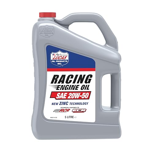 Lucas Oil Lucas Oil SAE 20W-50 Racing Engine Oil, 5 Quart (Pack of 1) - Outdoor Depot