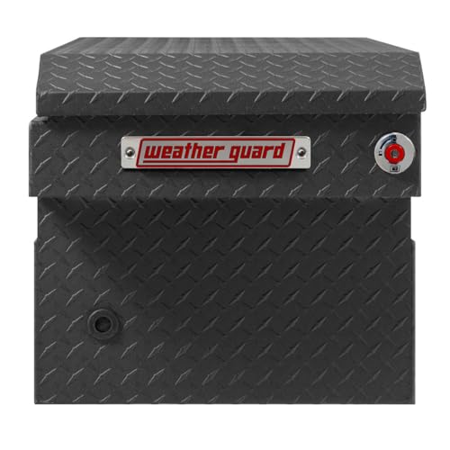 Weather Guard Weather Guard Model 127-52-04 Saddle Box, Aluminum, Full Standard, Textured Matte Black, 11.0 - Outdoor Depot