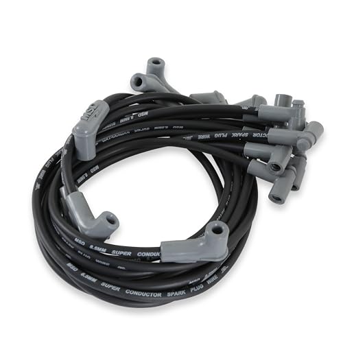 MSD MSD 35593 Super Conductor Spark Plug Wire Set, Black - Outdoor Depot