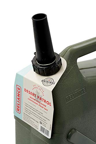 Reliance Reliance Products Desert Patrol 6 Gallon Rigid Water Container, Green , 14.8 Inch x 6.3 Inch x 19.0 - Outdoor Depot