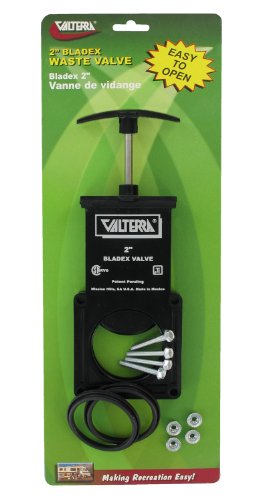 Valterra Valterra T1002VP Bladex Waste Valve with Plastic Handle - 2" , Black - Outdoor Depot