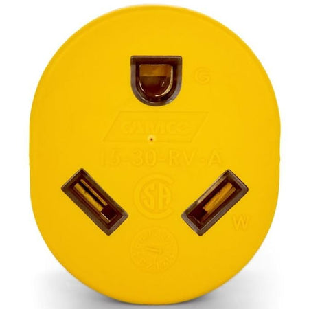 Camco Camco Heavy Duty RV Auto PowerGrip Adapter- Contoured Shape for Easy Grip and Removal, 15M/30F (15M, - Outdoor Depot