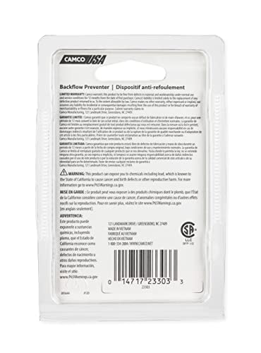 Camco Camco RV Water Heater Backflow Preventer | Features a Heavy-Duty Brass with a Stainless Spring - Outdoor Depot